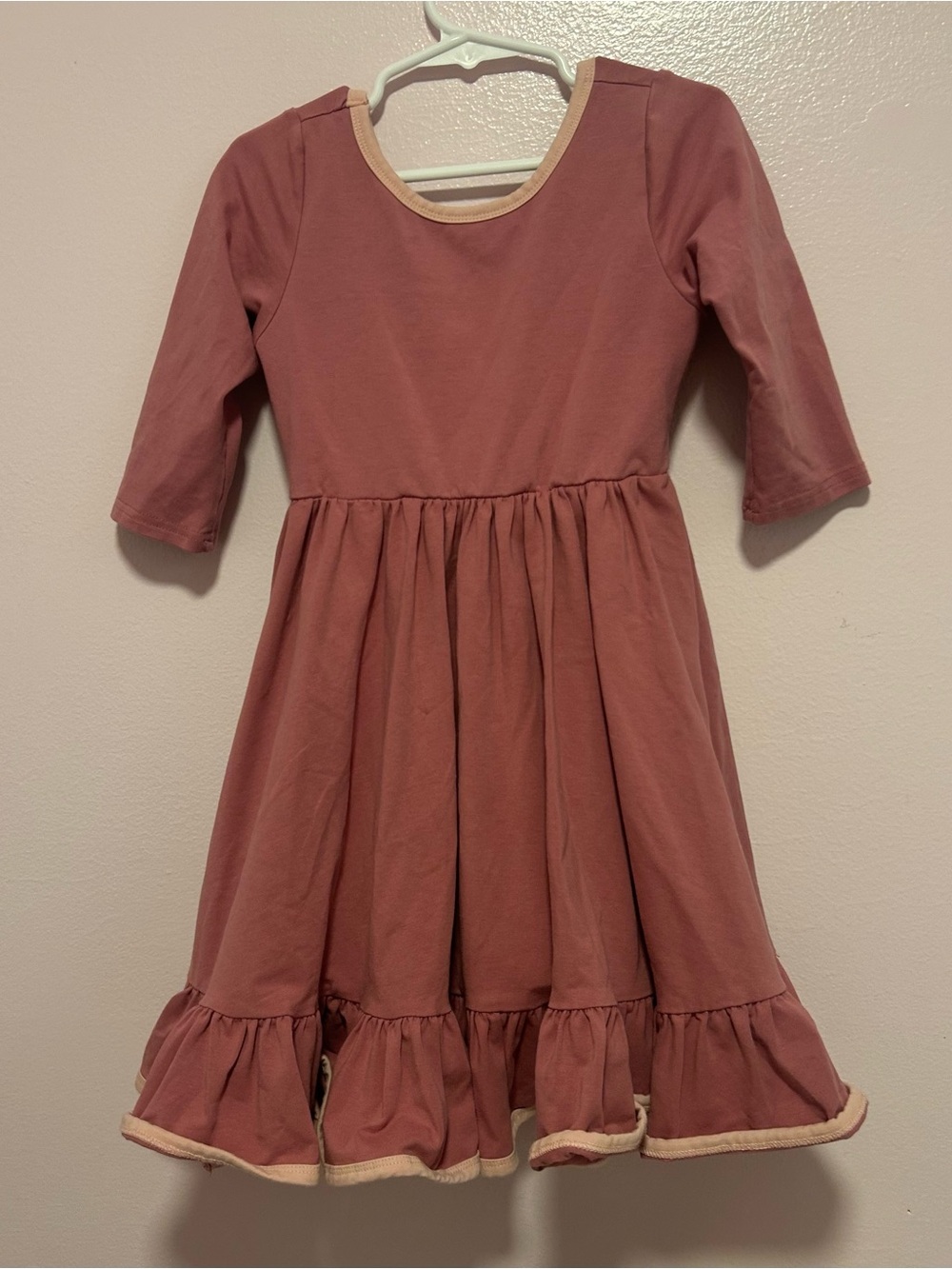Girlhood Dusty Rose Twirl Dress Sz 7